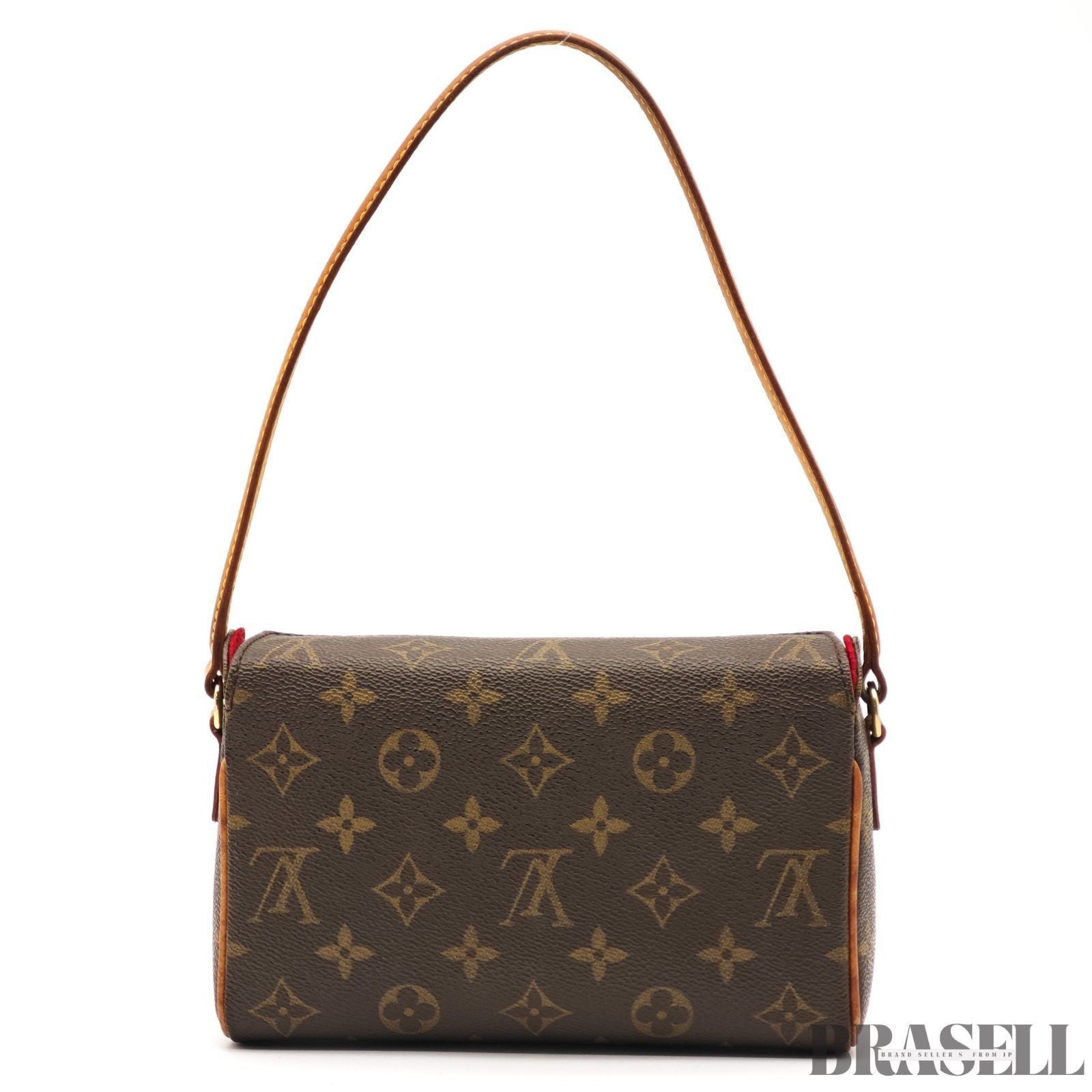 Louis Vuitton Recital M51900 Monogram Canvas Brown Handbag w/Box Dust Bag