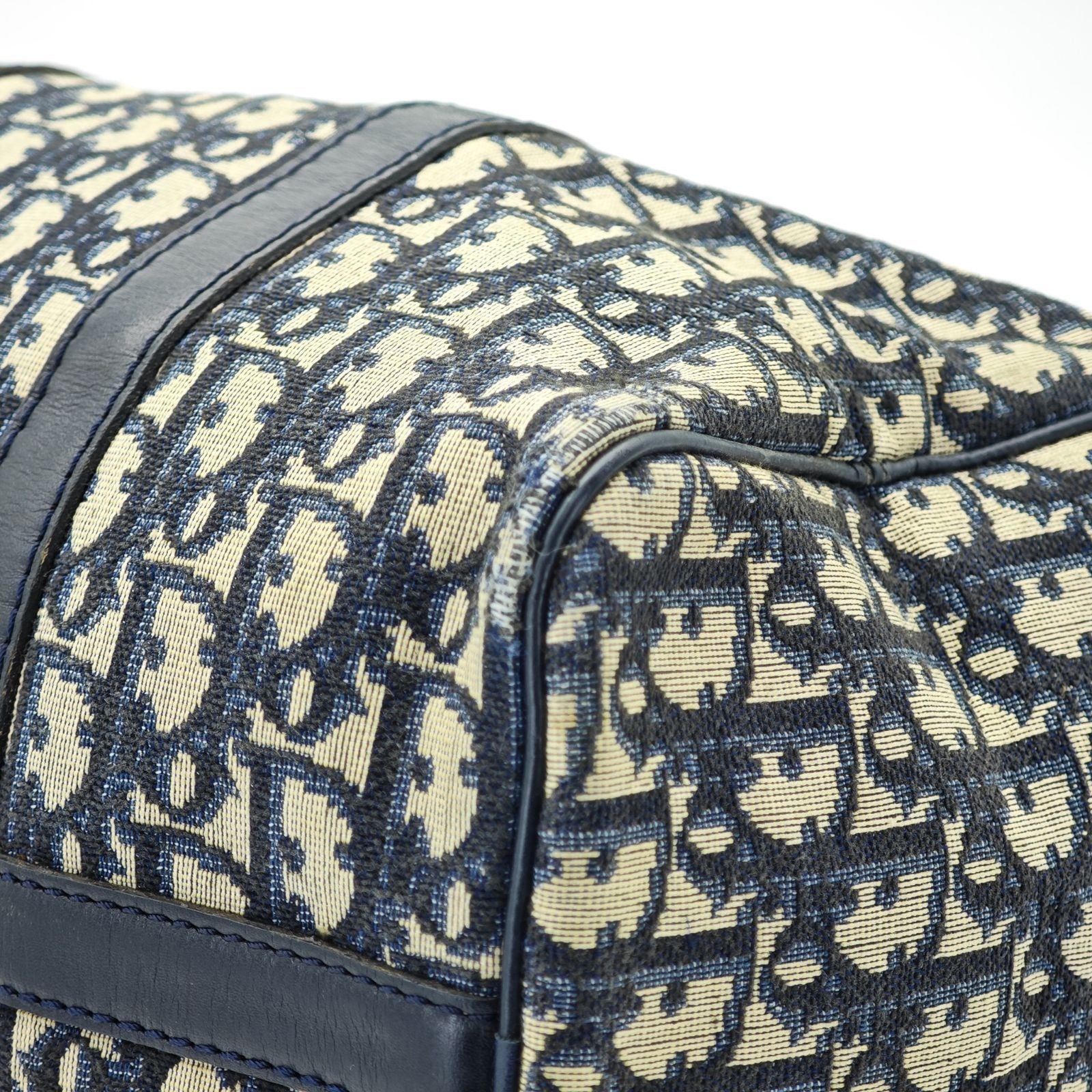 Dior Trotter Boston Bag Canvas Navy Color Women’s Bag
