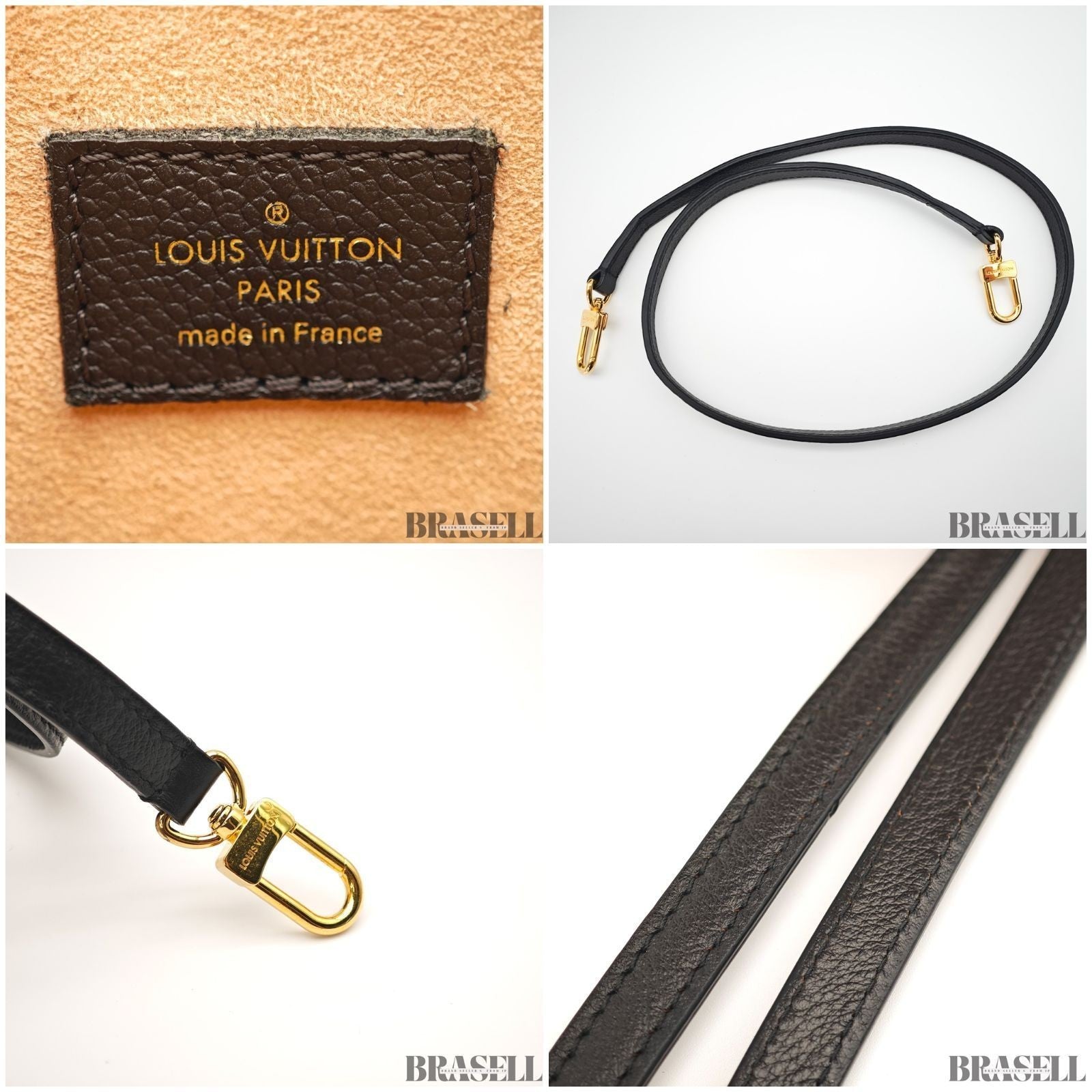 Louis Vuitton Flandrin M41595 2Way Handbag Shoulder Bag Trapezoid Brown Black