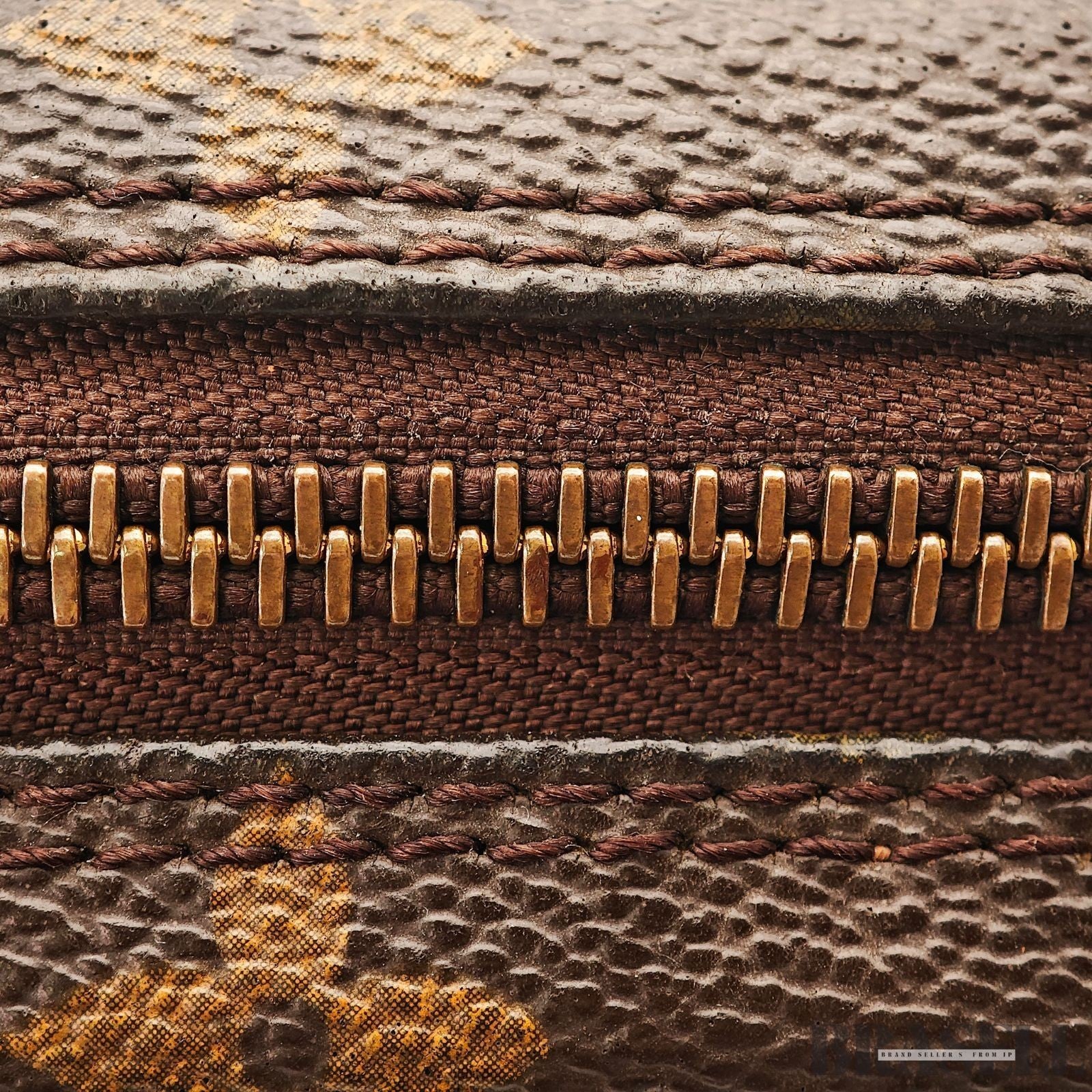 Louis Vuitton Monogram Danube M45266 SL8909 Shoulder Bag Small Vertical Brown
