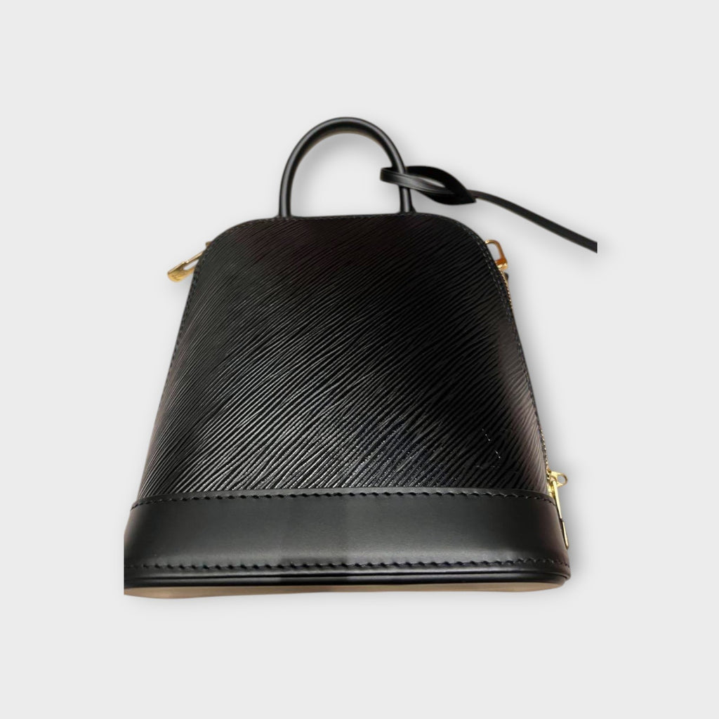 Louis Vuitton Alma Backpack Handbag Leather Black M25103