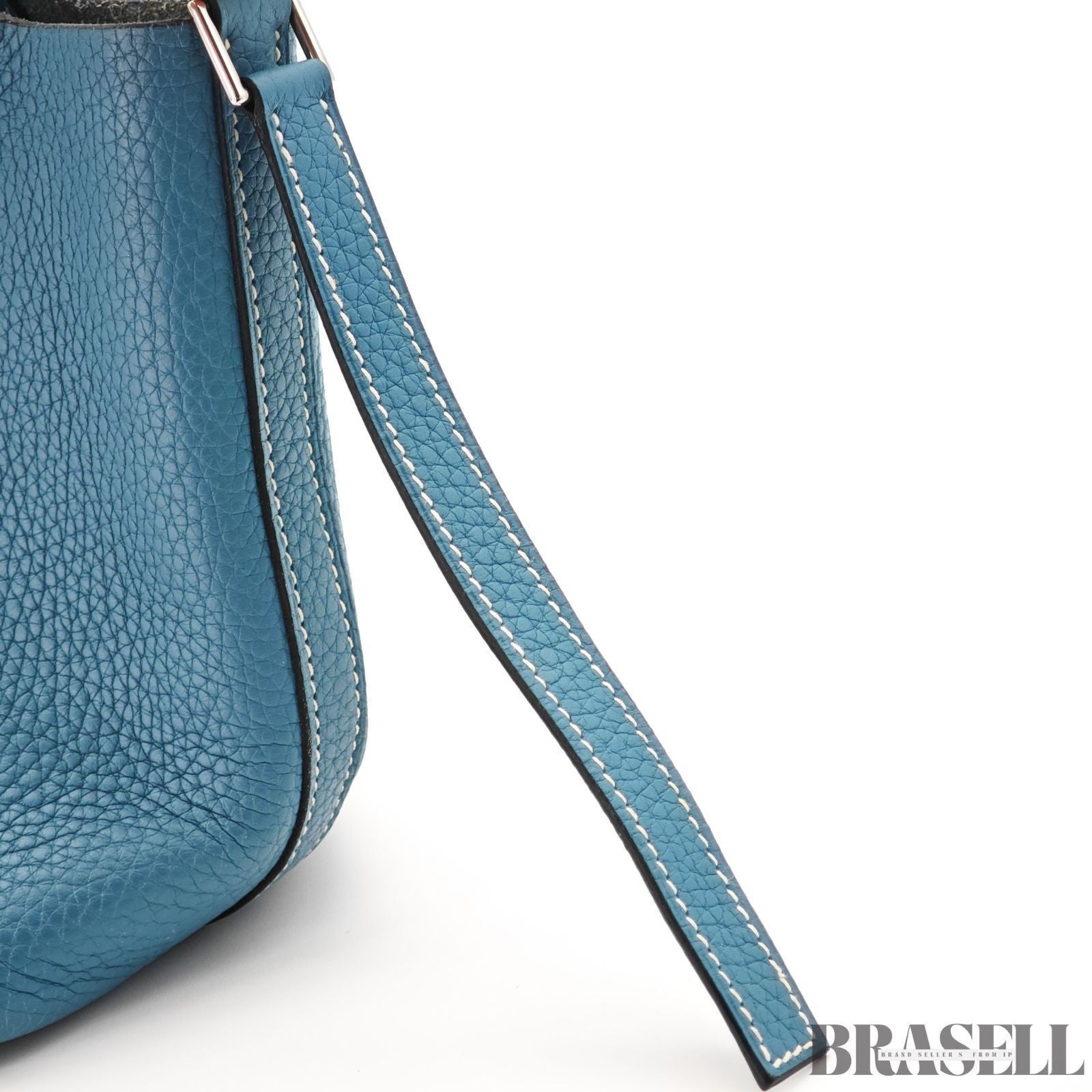 Hermes Picotin Blue Jean Taurillon Bag Tote Bag Bucket Bag Blue Silver Hardware