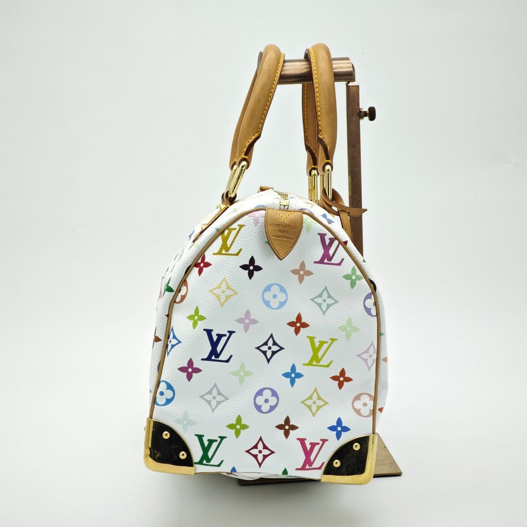 LOUIS VUITTON Monogram Multicolor Speedy 30 Handbag Mini Boston Bag M92643