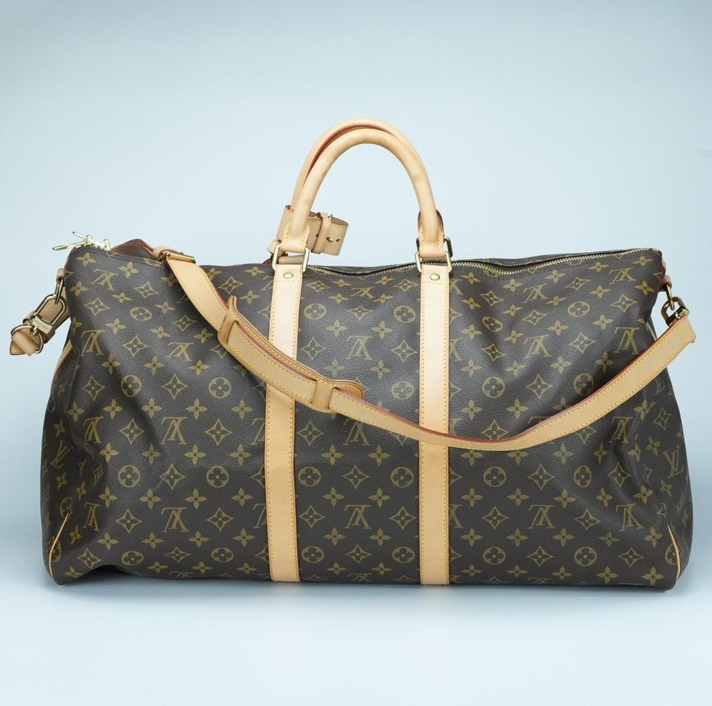 LOUIS VUITTON Keepall 55 M41416 Boston Bag Travel Bag Brown Large Capacity