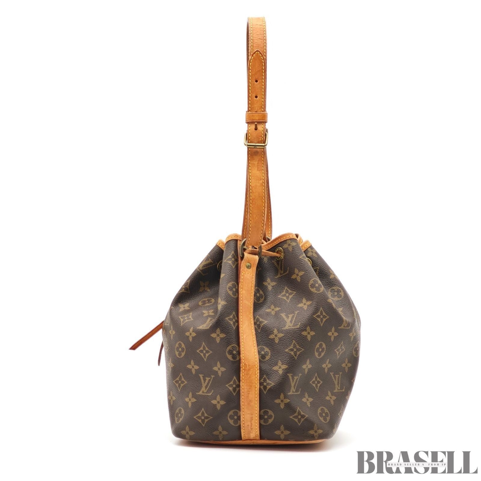 Auth LOUIS VUITTON Monogram Petit Noe M42226 Women Drawstring Shoulder Bag