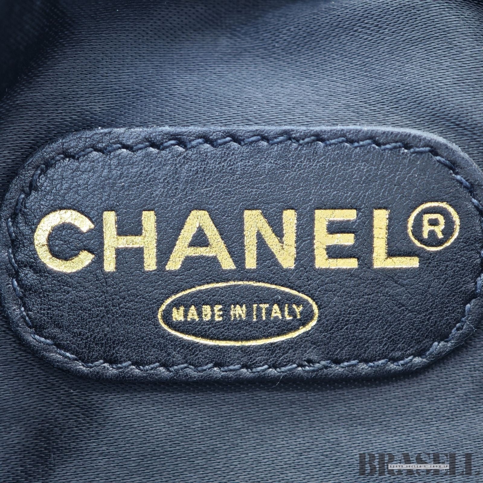 Chanel Drawstring Lambskin Coco Mark Chain Shoulder Bag Black Women w/Dust Bag