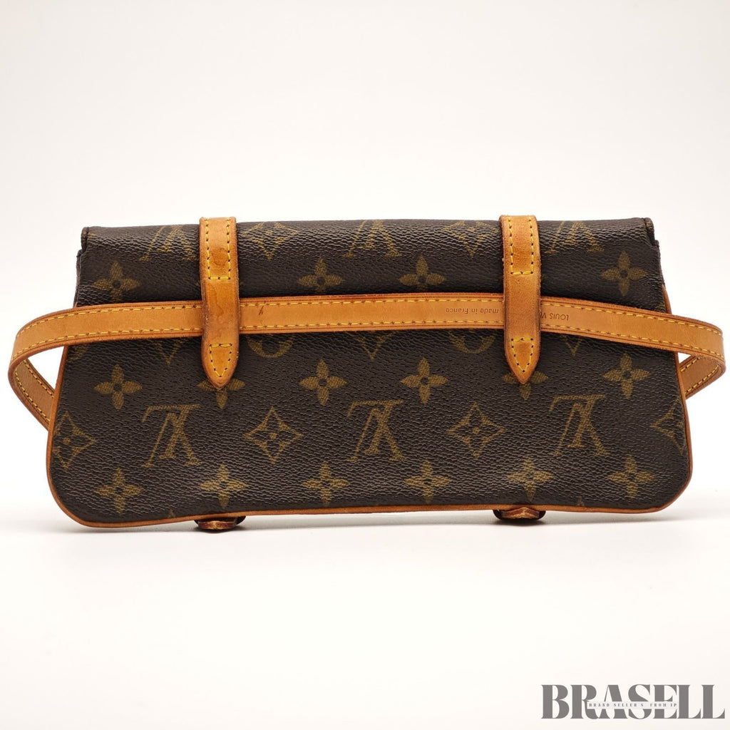 Borsa a tracolla Louis Vuitton Marelle M51159 Monogram marrone marsupio in...