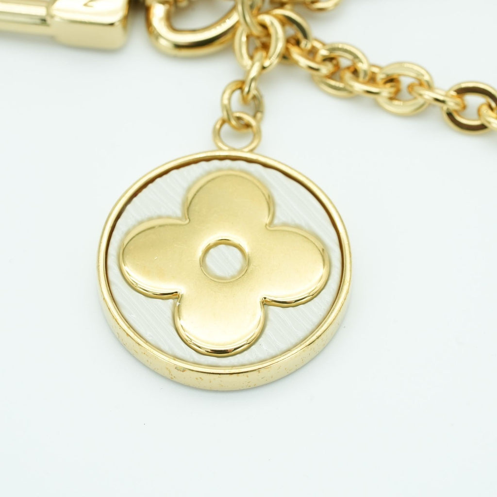 LOUIS VUITTON Spring Street Keychain M01187 Key Boulder Gold Women's Men's Box