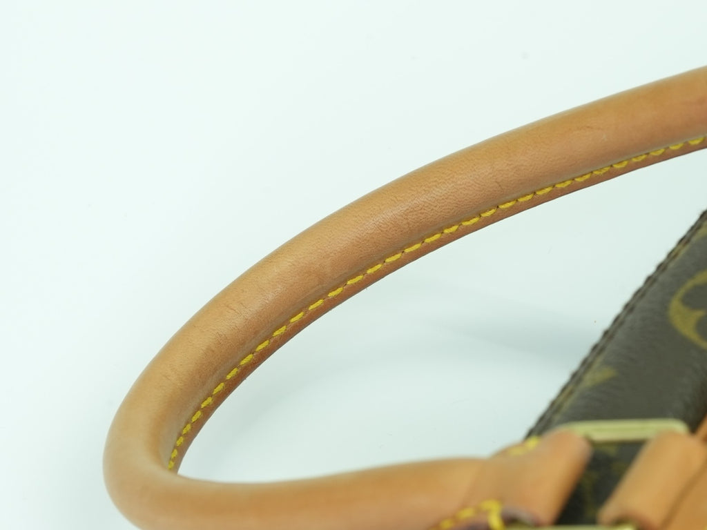 LOUIS VUITTON  Deauville Hand Bag Monogram Leather Brown M47270 LV