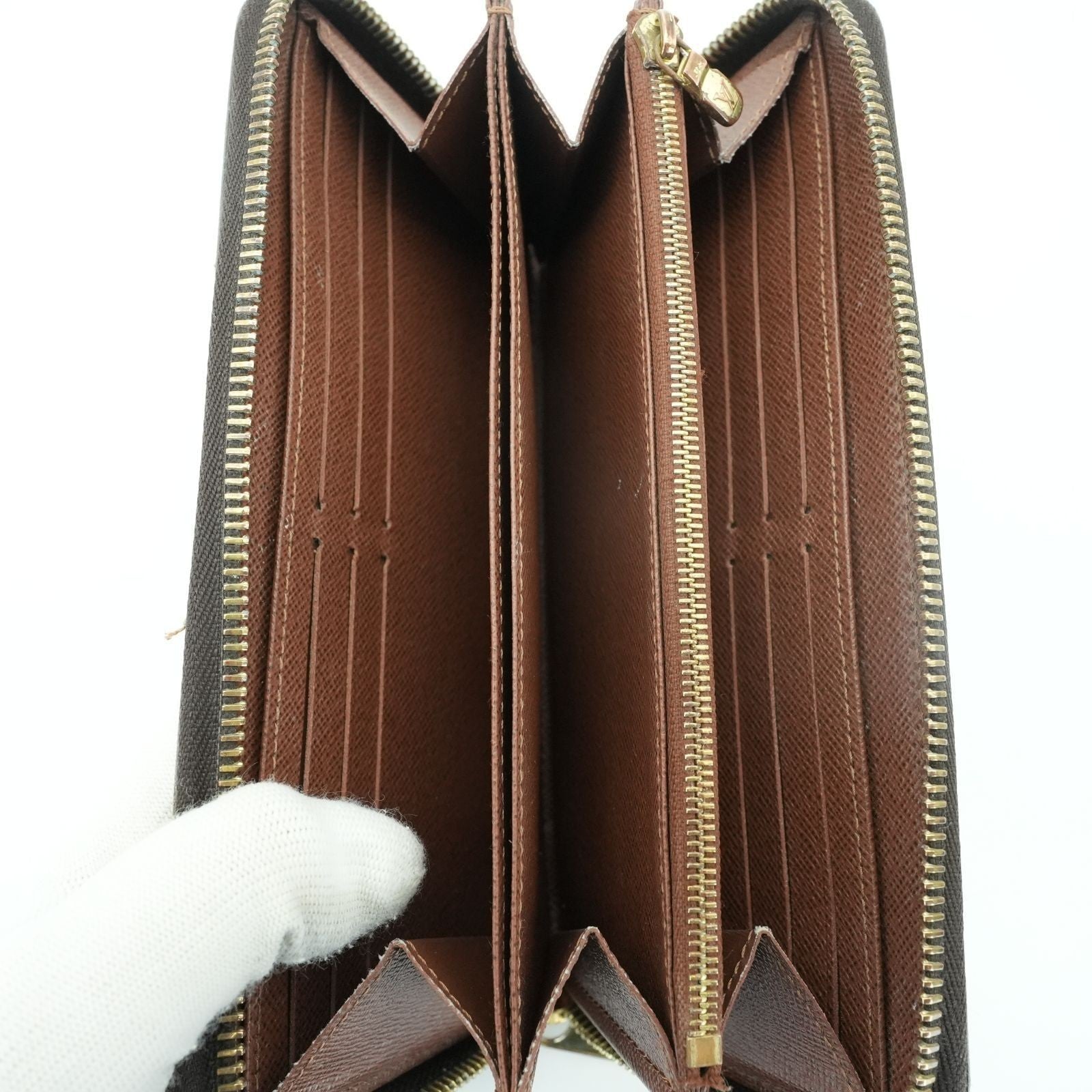 LOUIS VUITTON Zippy Wallet M41895 Long Wallet Brown