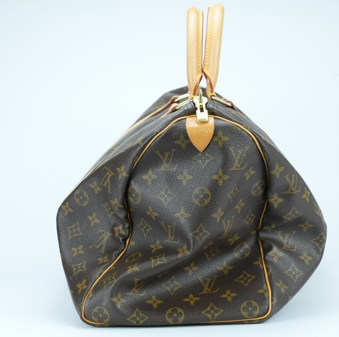 LOUIS VUITTON Keepall 45 M41428 Boston Bag Travel Bag Brown Large Capacity