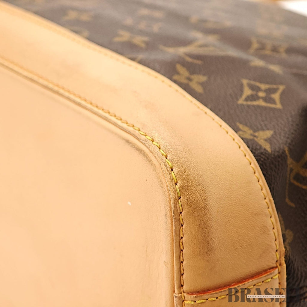 Louis Vuitton Lockit Horizontal Tote Bag M40104 Monogram Canvas Leather Brown
