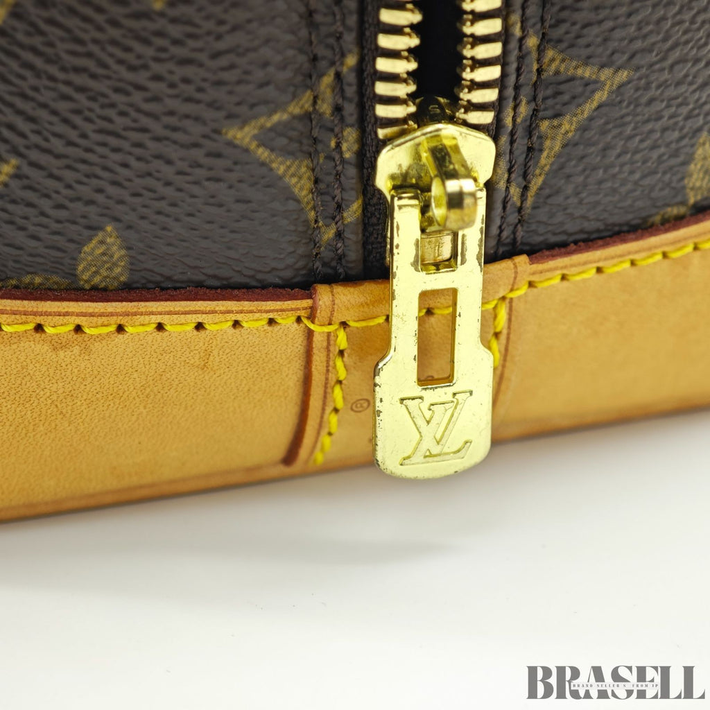 LOUIS VUITTON Monogram Alma PM M53151 Handbag Brown with Padlock