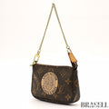 Louis Vuitton Mini Pochette Accessoires M60153 Bag Handbag Compact Brown Women’s