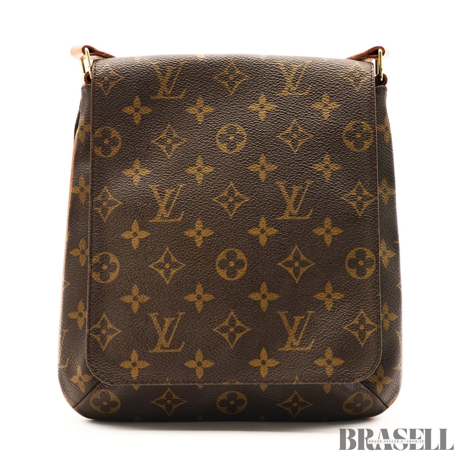 Louis Vuitton Musette Salsa M51387 Monogram Canvas Brown Shoulder Bag Woman