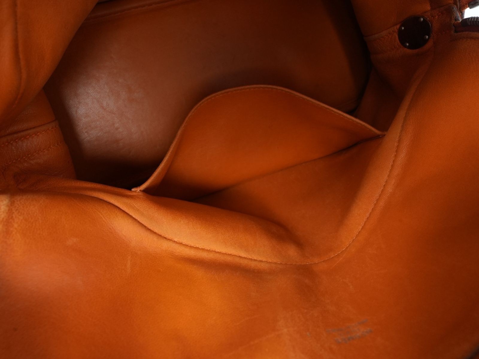 HERMES Bolide 31 Handbag with K stamp Orange Taurillon Clemence