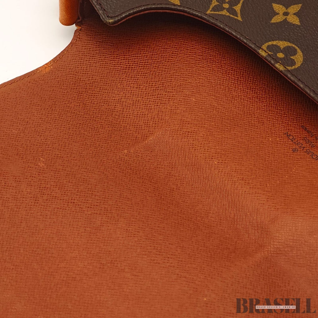 LOUIS VUITTON Musette M51256 Shoulder Bag Brown Monogram Canvas Vertical Women's
