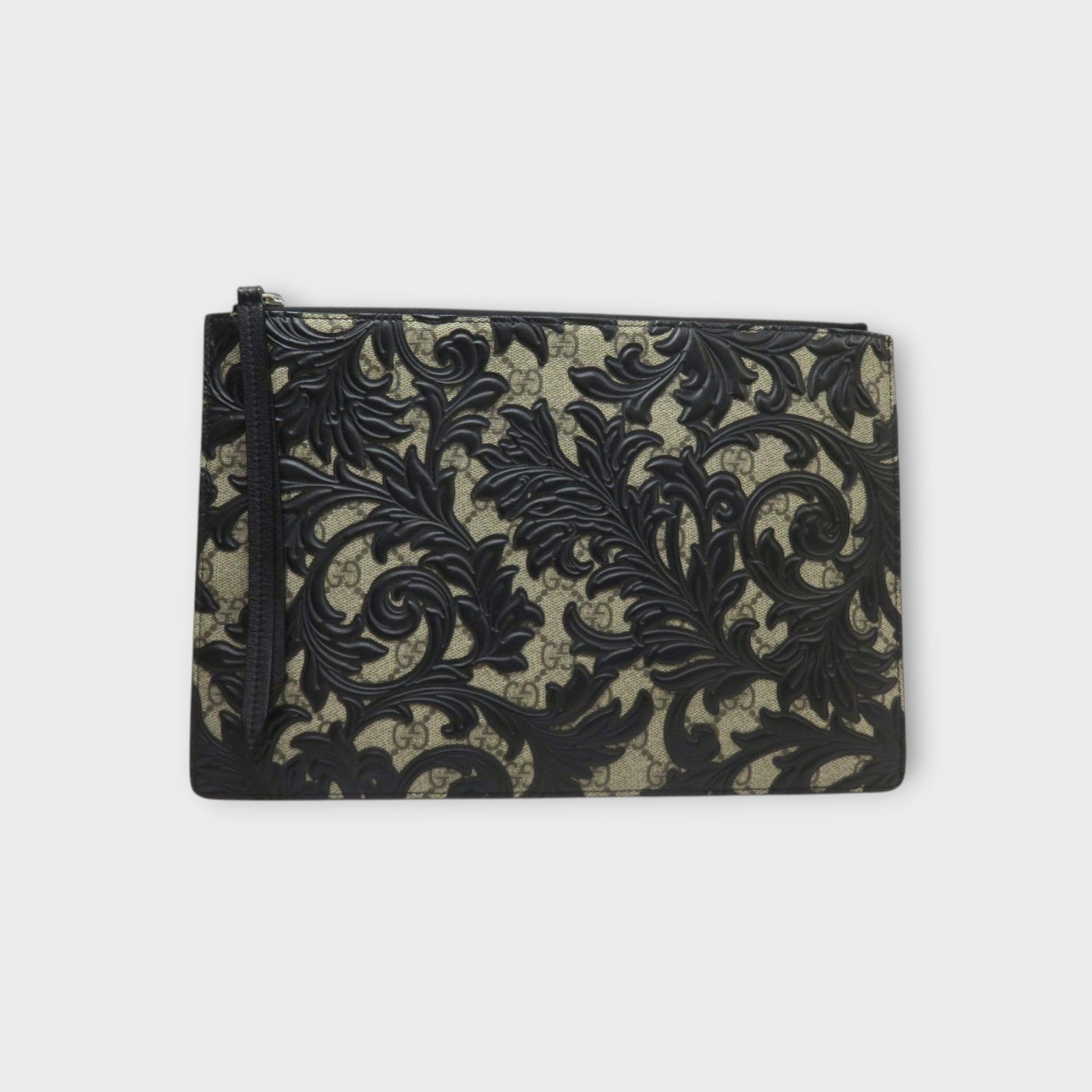 GUCCI GG Supreme Arabesque Clutch Bag 410810
