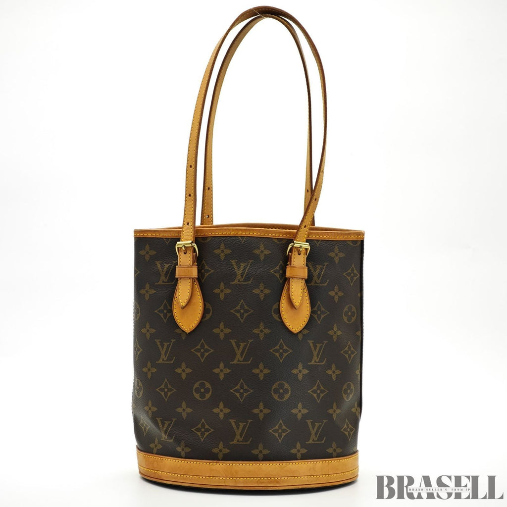 LOUIS VUITTON Bucket PM M42238 Monogram Shoulder Tote Bucket Bag Brown Women’s