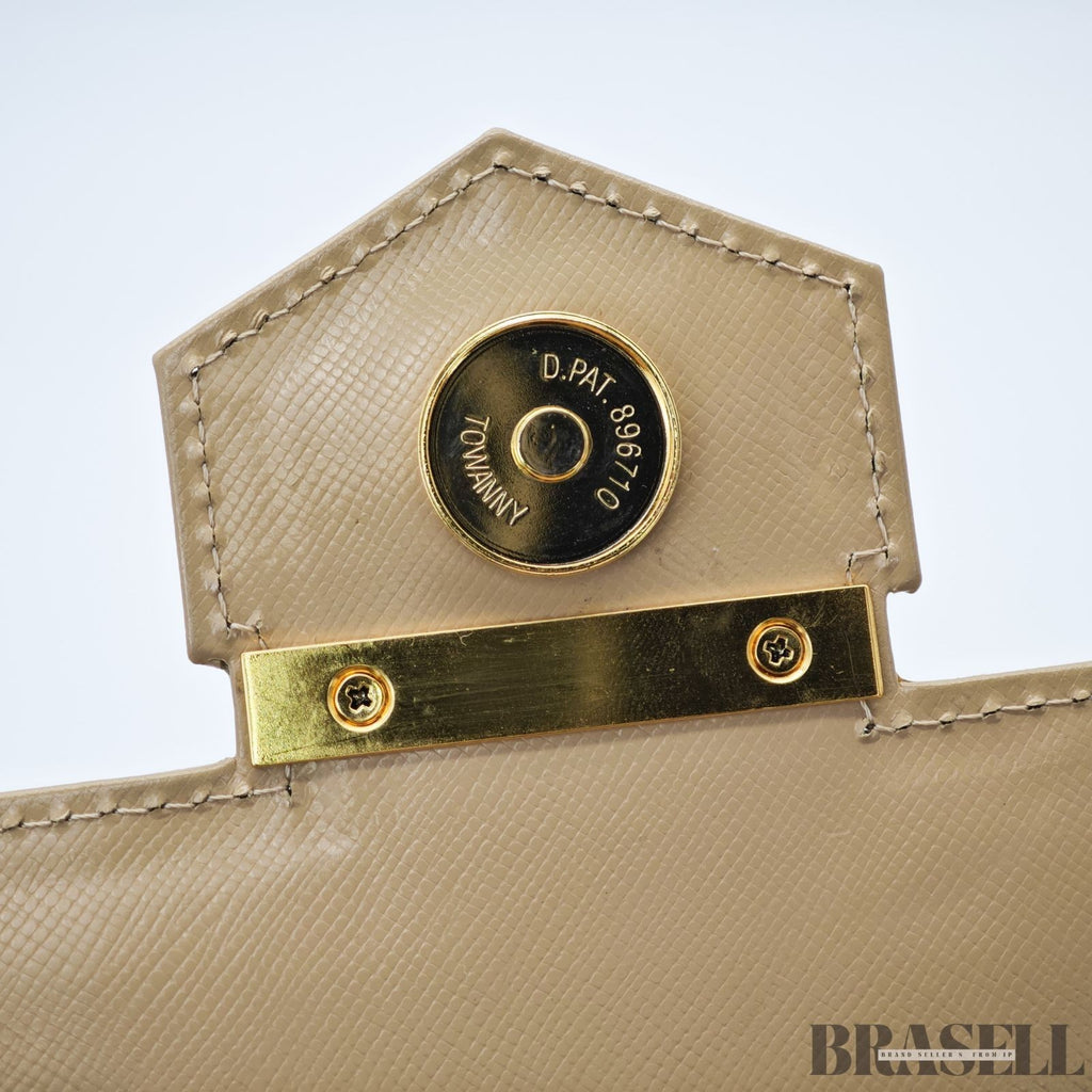 Yves Saint Laurent Vintage Style Top Handle Bag with Logo Hardware
