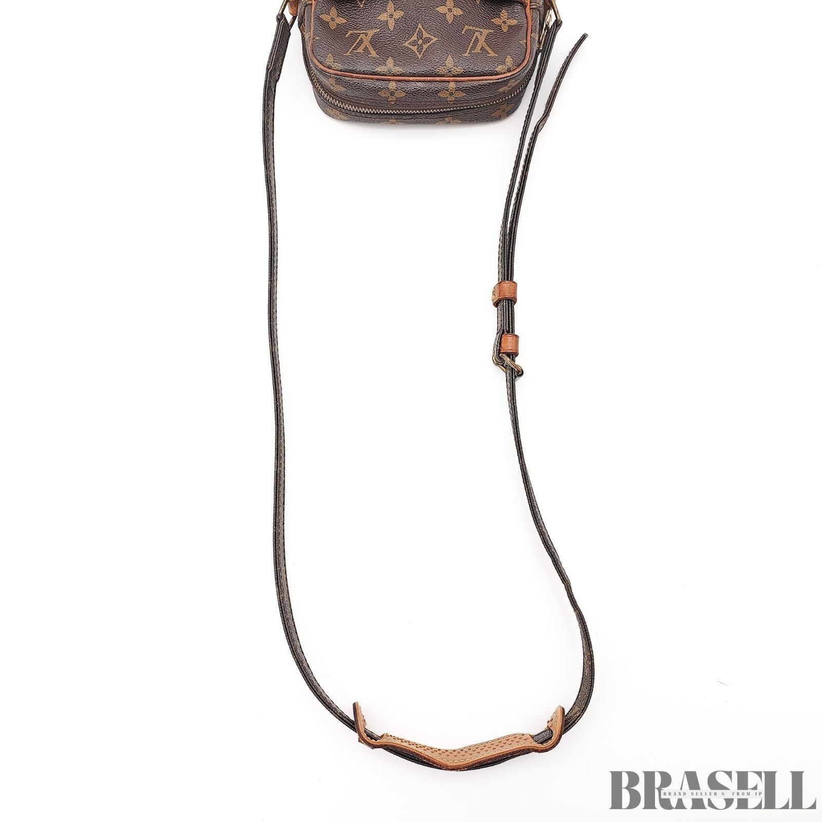 Louis Vuitton Monogram Danube M45266 SL8909 Shoulder Bag Small Vertical Brown