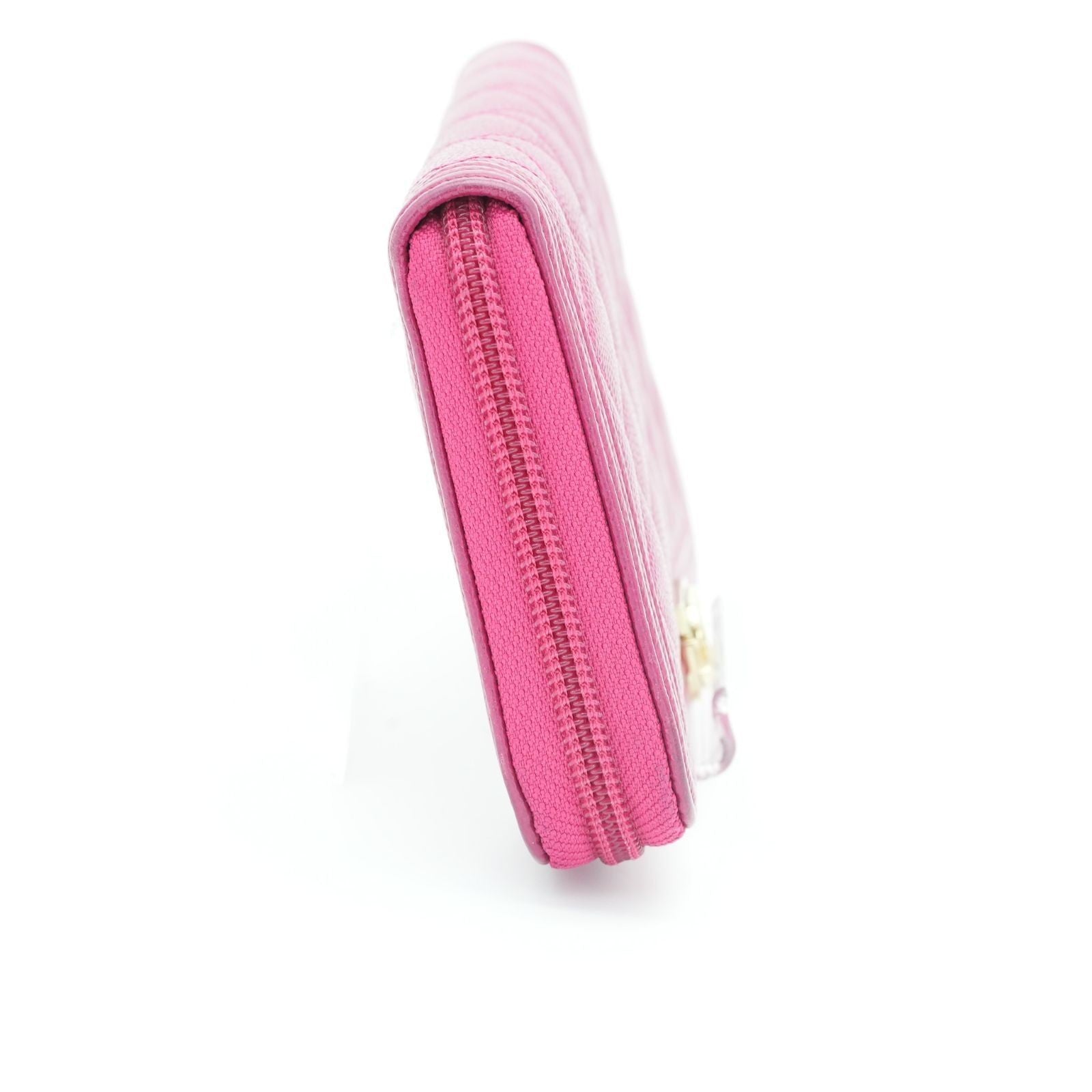 CHANEL Boy Chanel Caviar Leather Long Wallet Pink Women's 23 Series