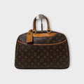 Louis Vuitton M47270 Bowling Vanity Deauville Brown PVC Leather Boston Bag 【B】