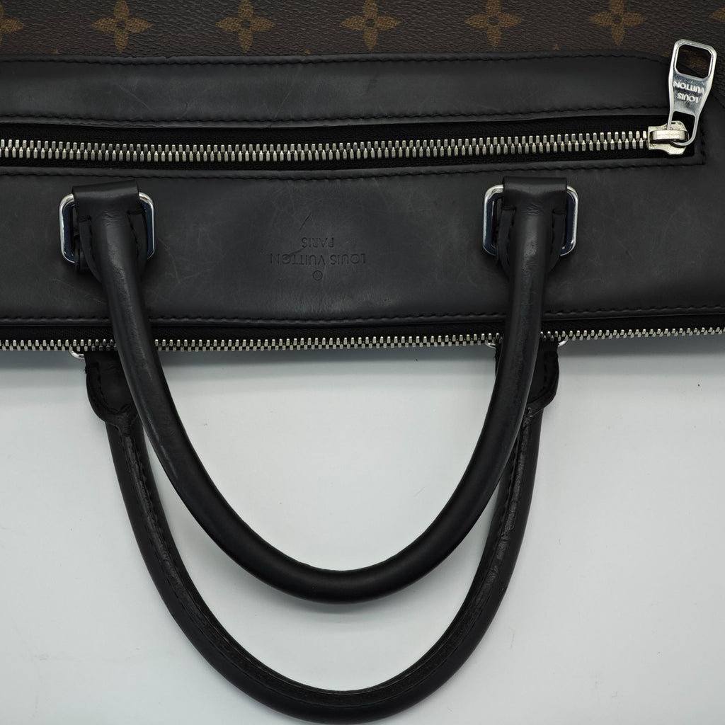 LOUIS VUITTON Monogram Macather PDJ Porte Documan Jour NM Business Bag M54019