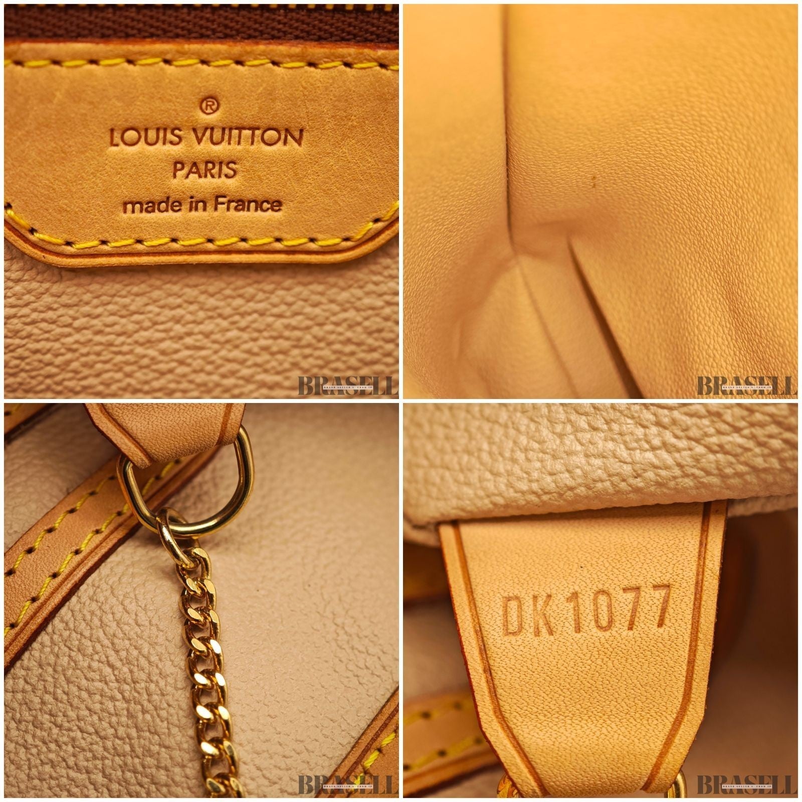 LOUIS VUITTON BUCKET GM Shoulder Tote Bag Monogram Leather Canvas Brown M42236