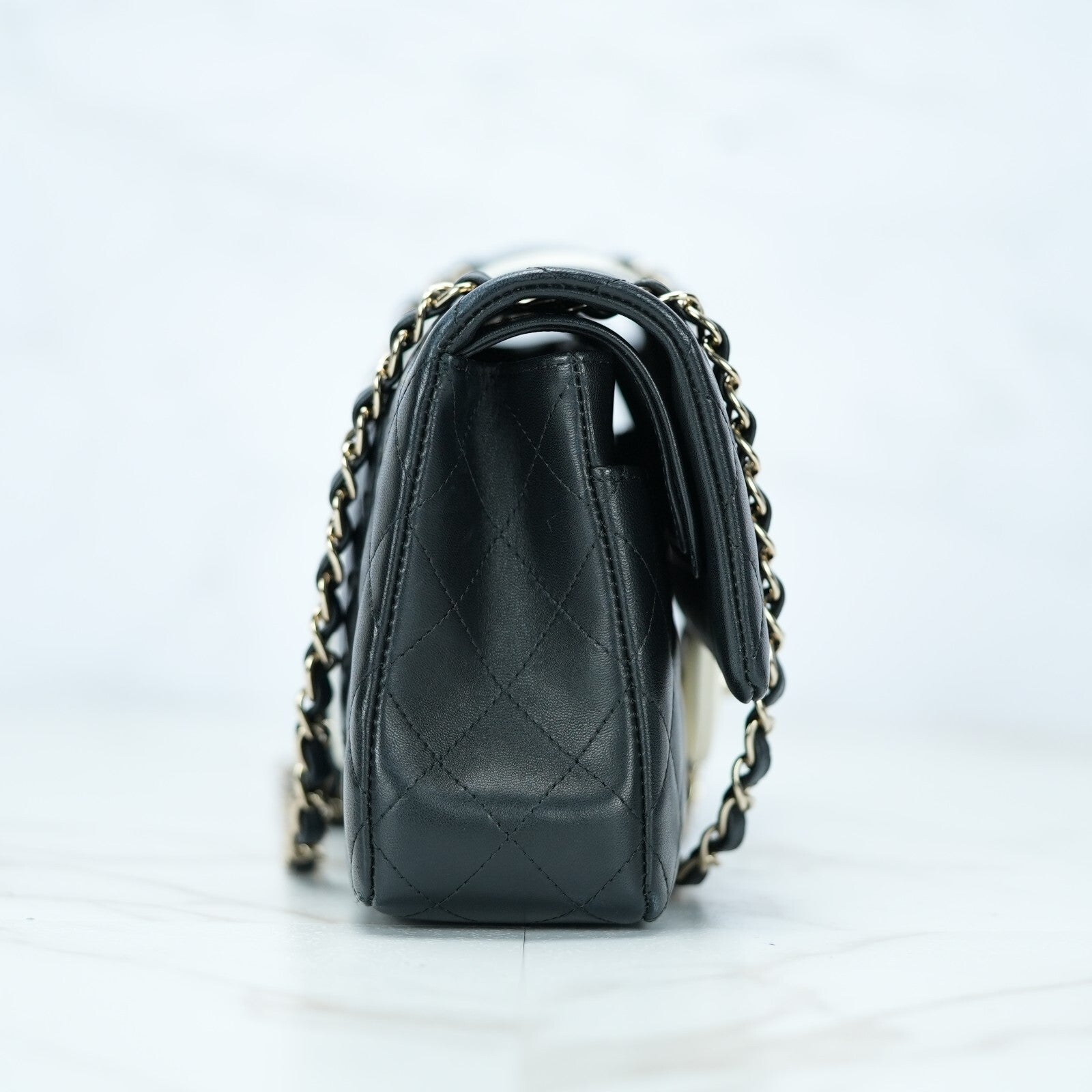 CHANEL matelasse W Flap Classic Chain Shoulder Bag A01112 Lambskin by Color【S】