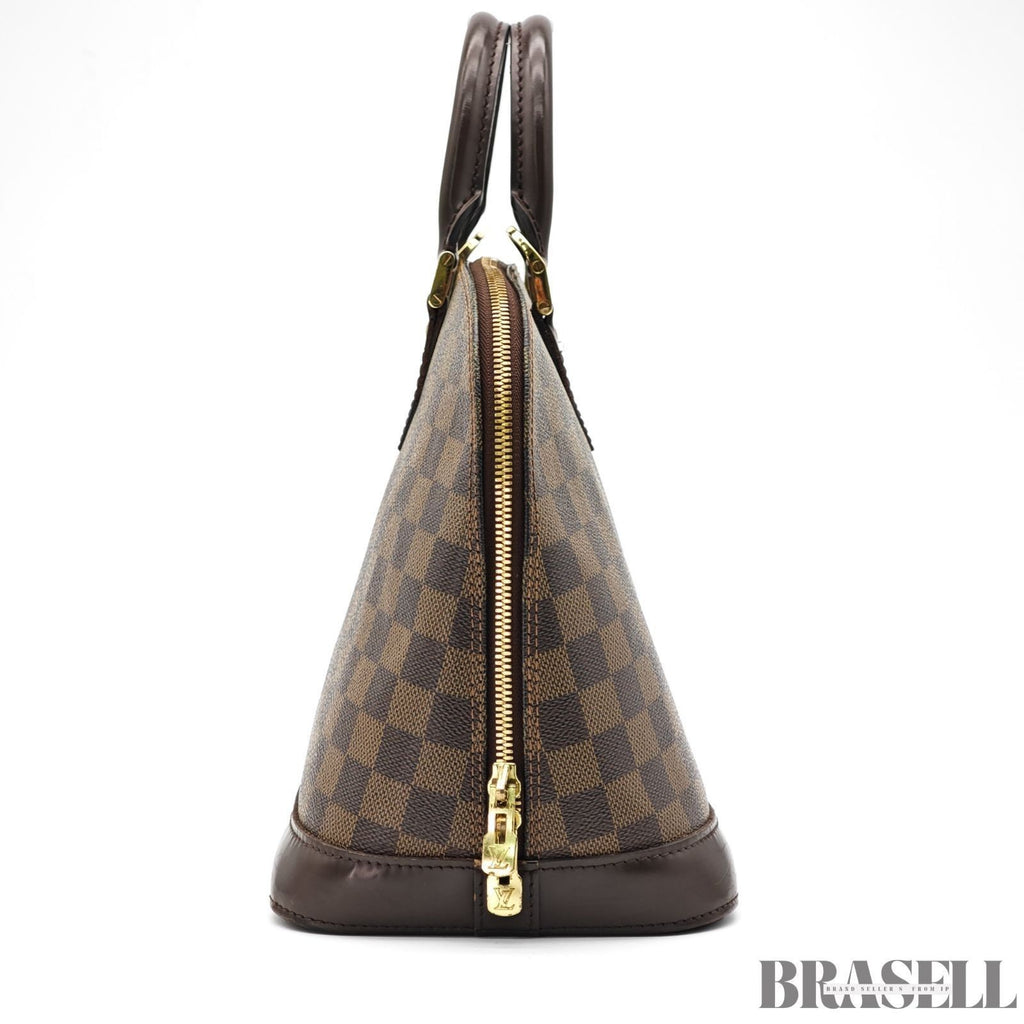 LOUIS VUITTON Alma Handbag Tote Bag Damier Ebene Canvas Brown N53151