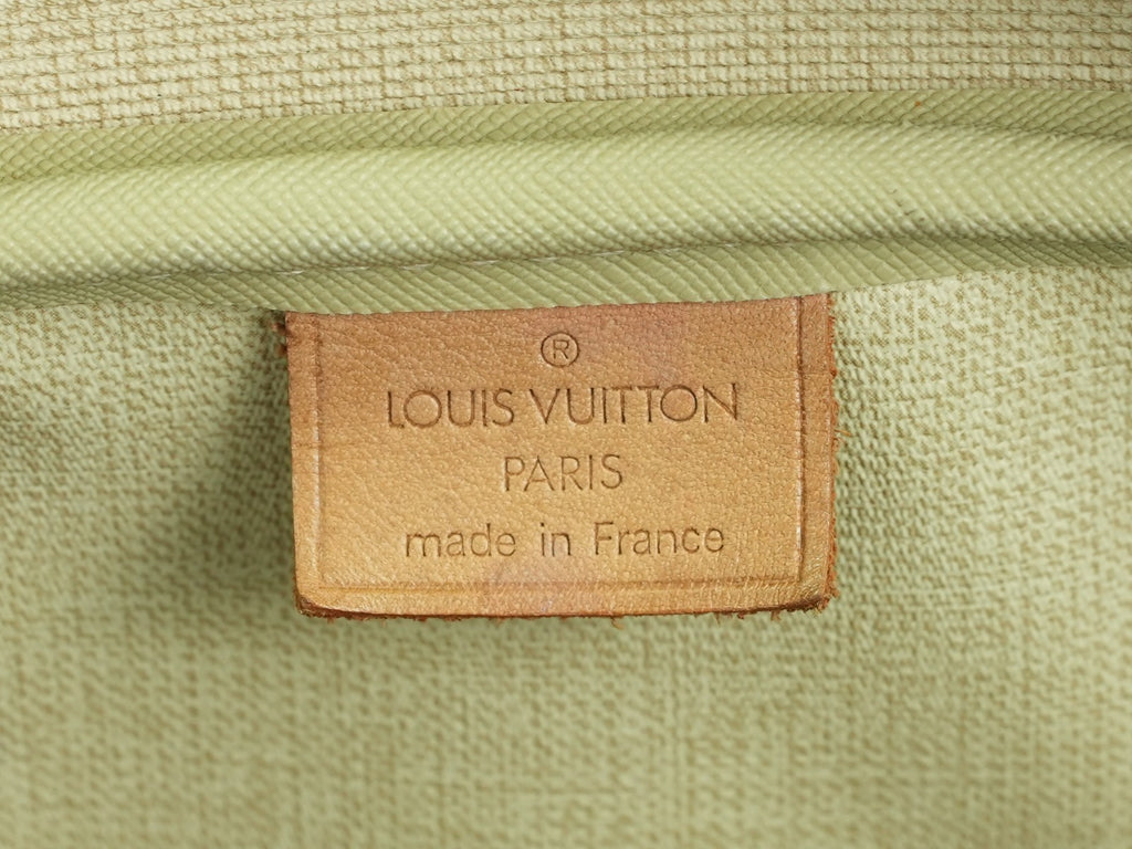 LOUIS VUITTON  Deauville Hand Bag Monogram Leather Brown M47270 LV