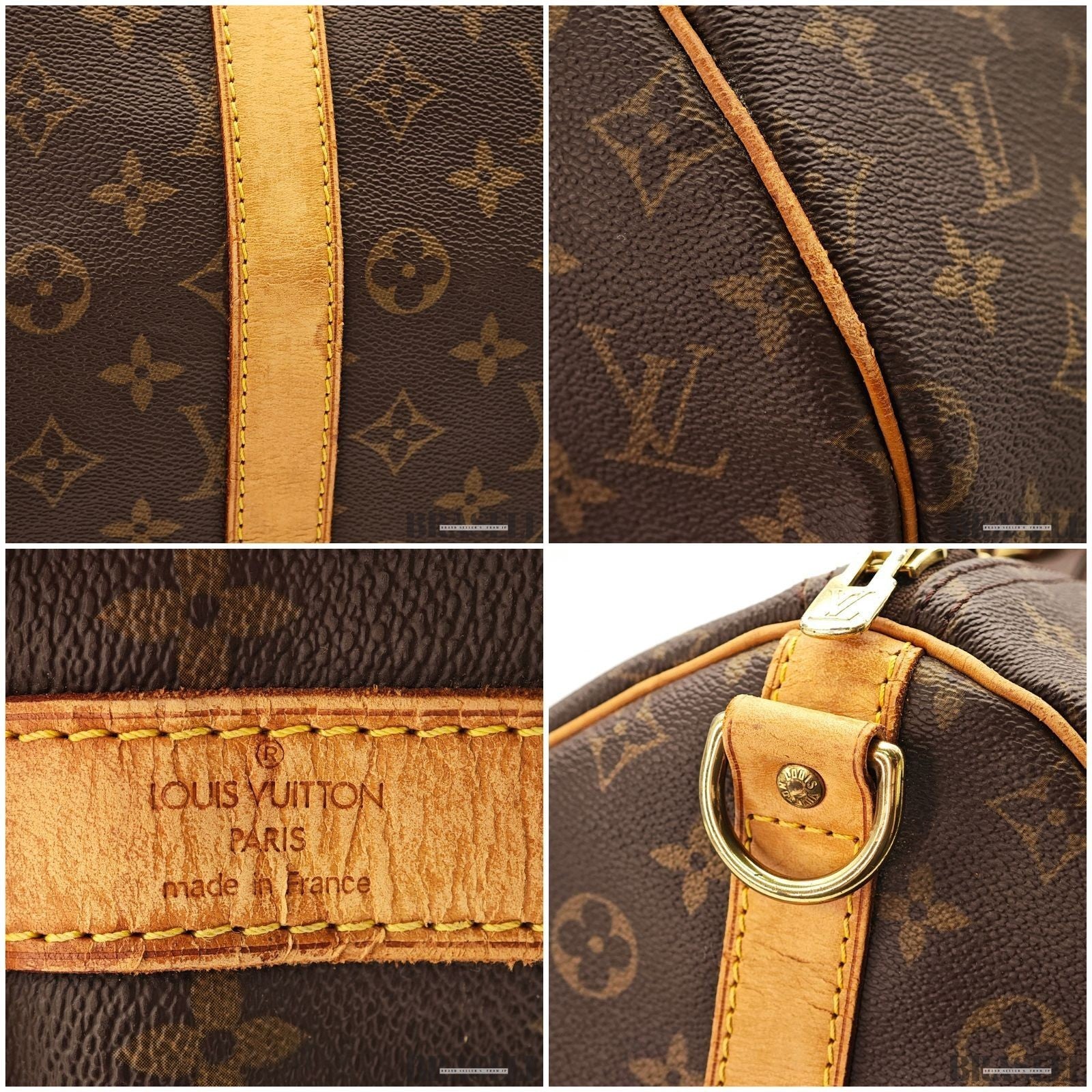 Louis Vuitton Keepall Bandoulière 55 M41414 Boston Bag Large Travel Brown Unisex