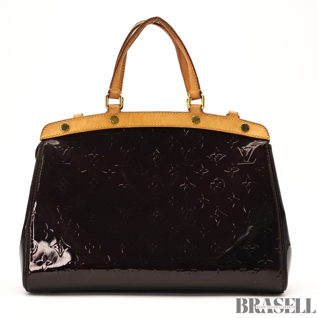 LOUIS VUITTON Monogram Vernis Blair MM Hand Bag 2way M91619 Auth Brown