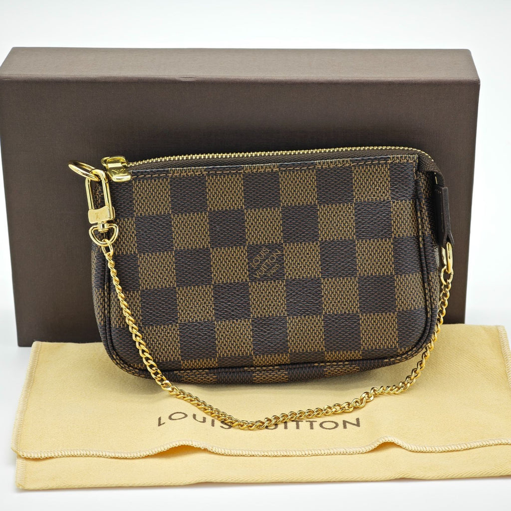 Louis Vuitton Damier Mini Pochette Accessoires Bag Brown Women’s N58009