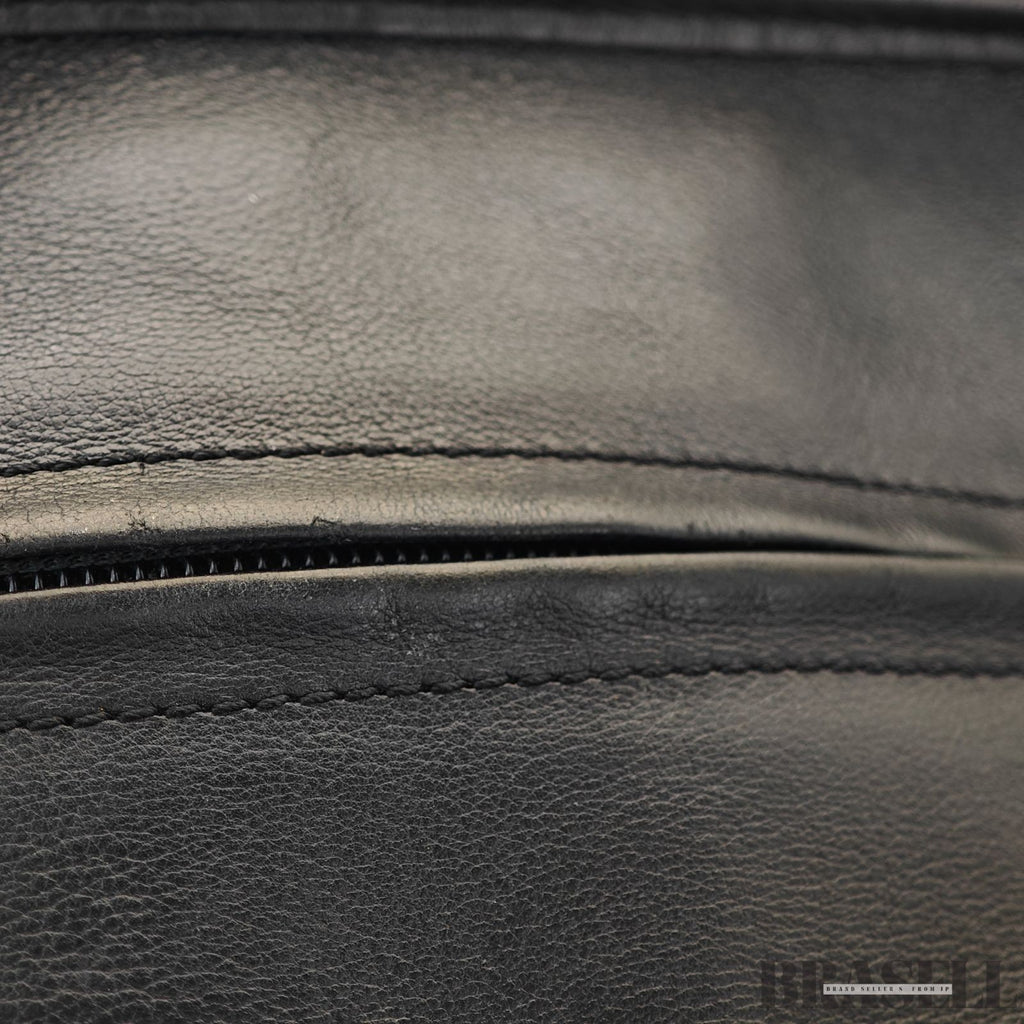 LOEWE Amazona 36 Handbag Horizontal Black with Silver Hardware