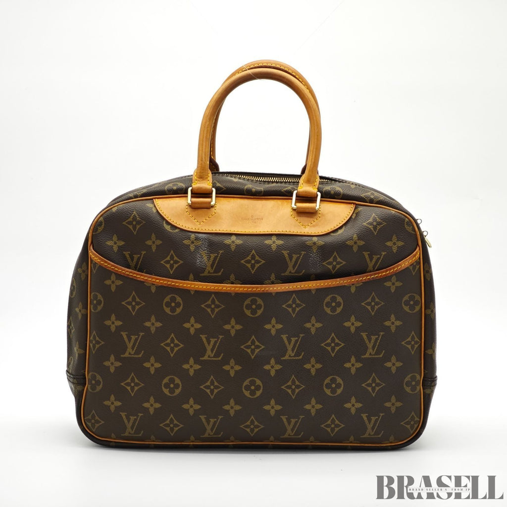 LOUIS VUITTON Deauville M47270 Monogram Travel Handbag Brown Women’s