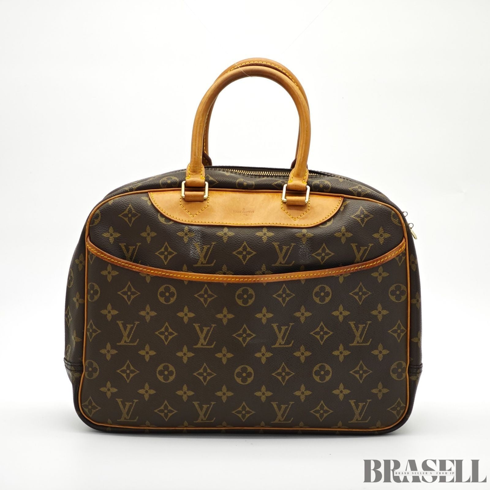 LOUIS VUITTON Deauville M47270 Monogram Travel Handbag Brown Women’s
