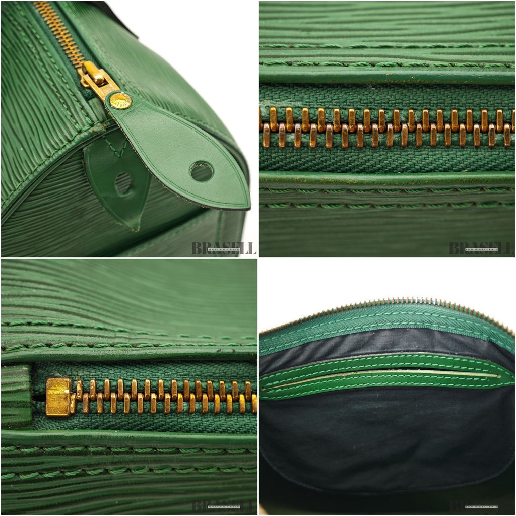 Louis Vuitton Epi Speedy 25 M43014 Mini Boston Bag Epi Leather Green Authentic