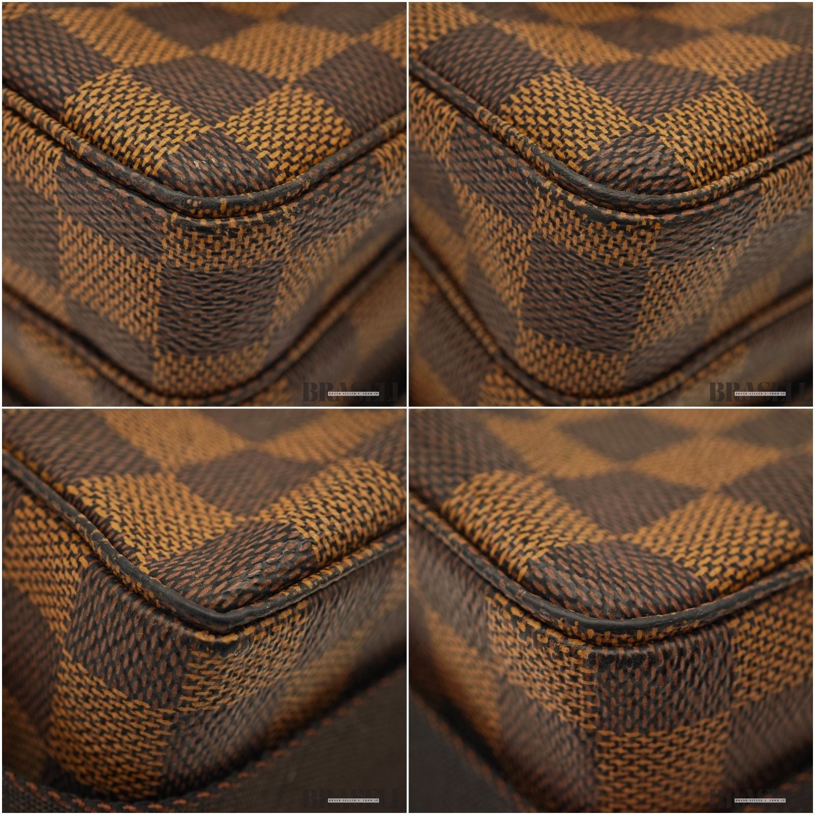 Louis Vuitton 2way Handbag Shoulder Bag N42270 Broadway Damier Ebene Brown