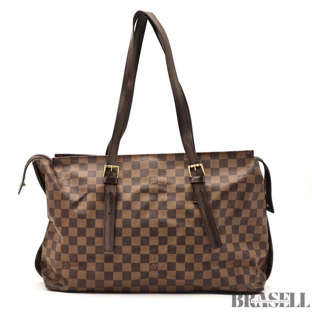 LOUIS VUITTON Chelsea Shoulder Tote Bag Damier Leather Brown N51119 TH0065