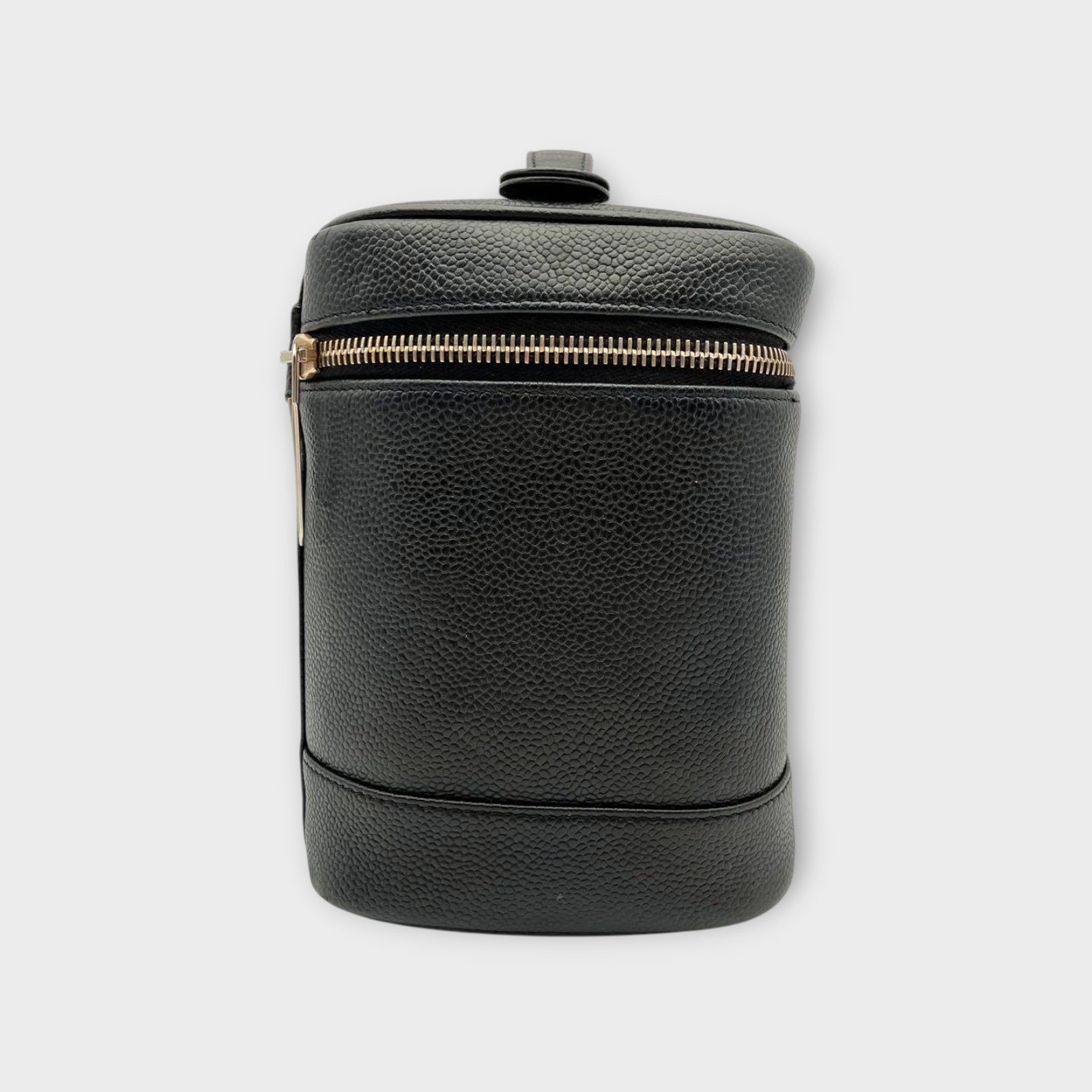 CHANEL Vanity Bag in Black Caviar Leather with Coco Mark