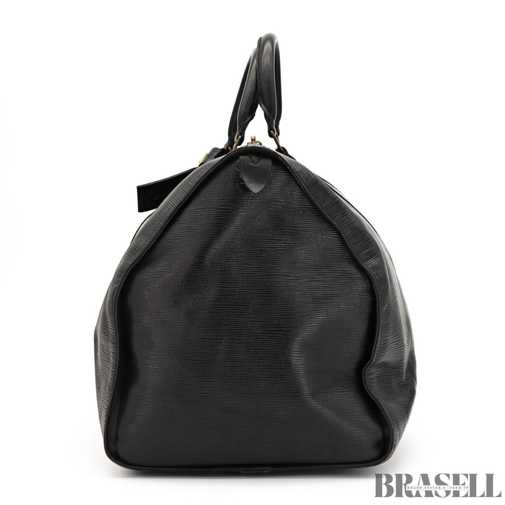 Louis Vuitton Epi Keepall 55 Boston Bag M59152 Black Large Travel Unisex