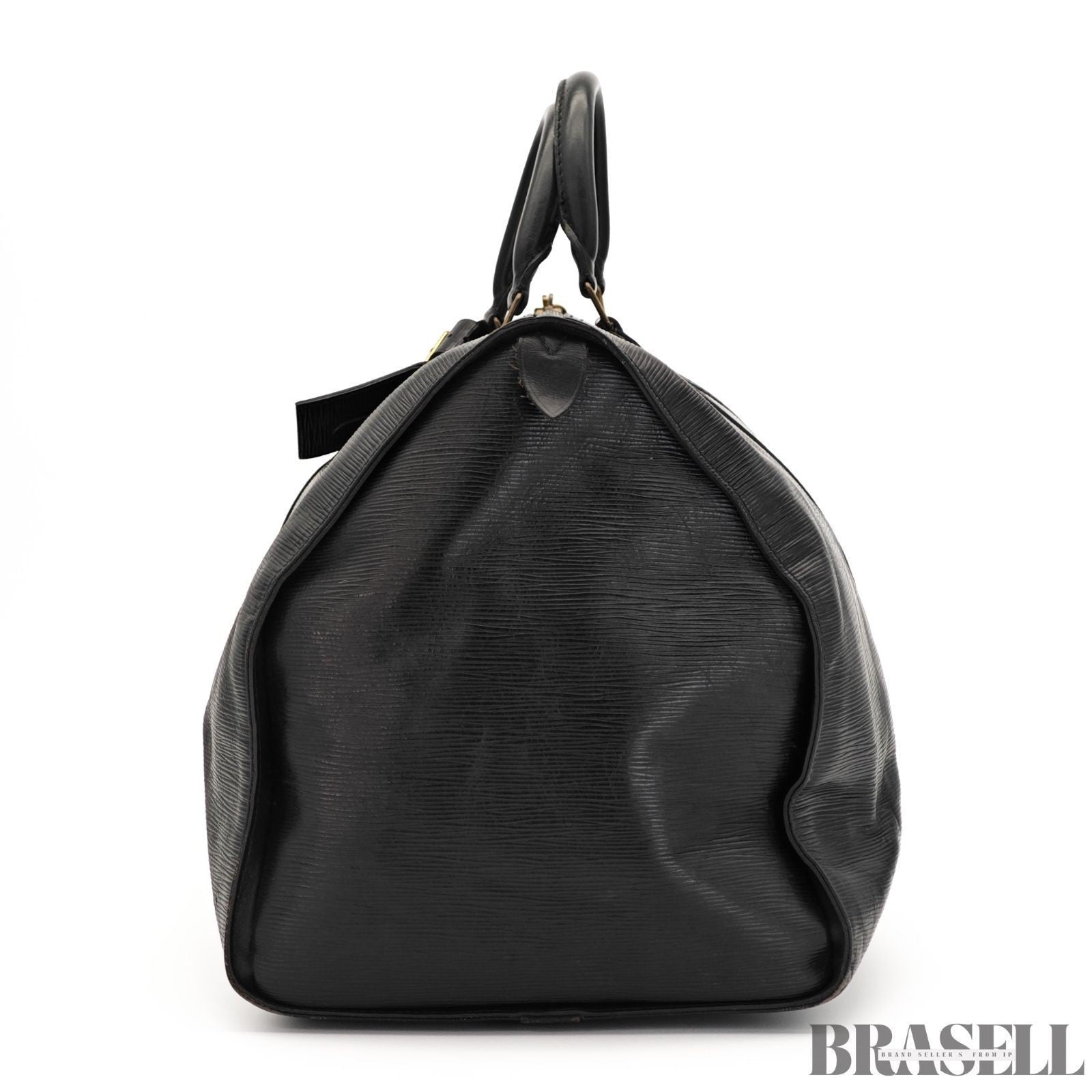 Louis Vuitton Epi Keepall 55 Boston Bag M59152 Black Large Travel Unisex