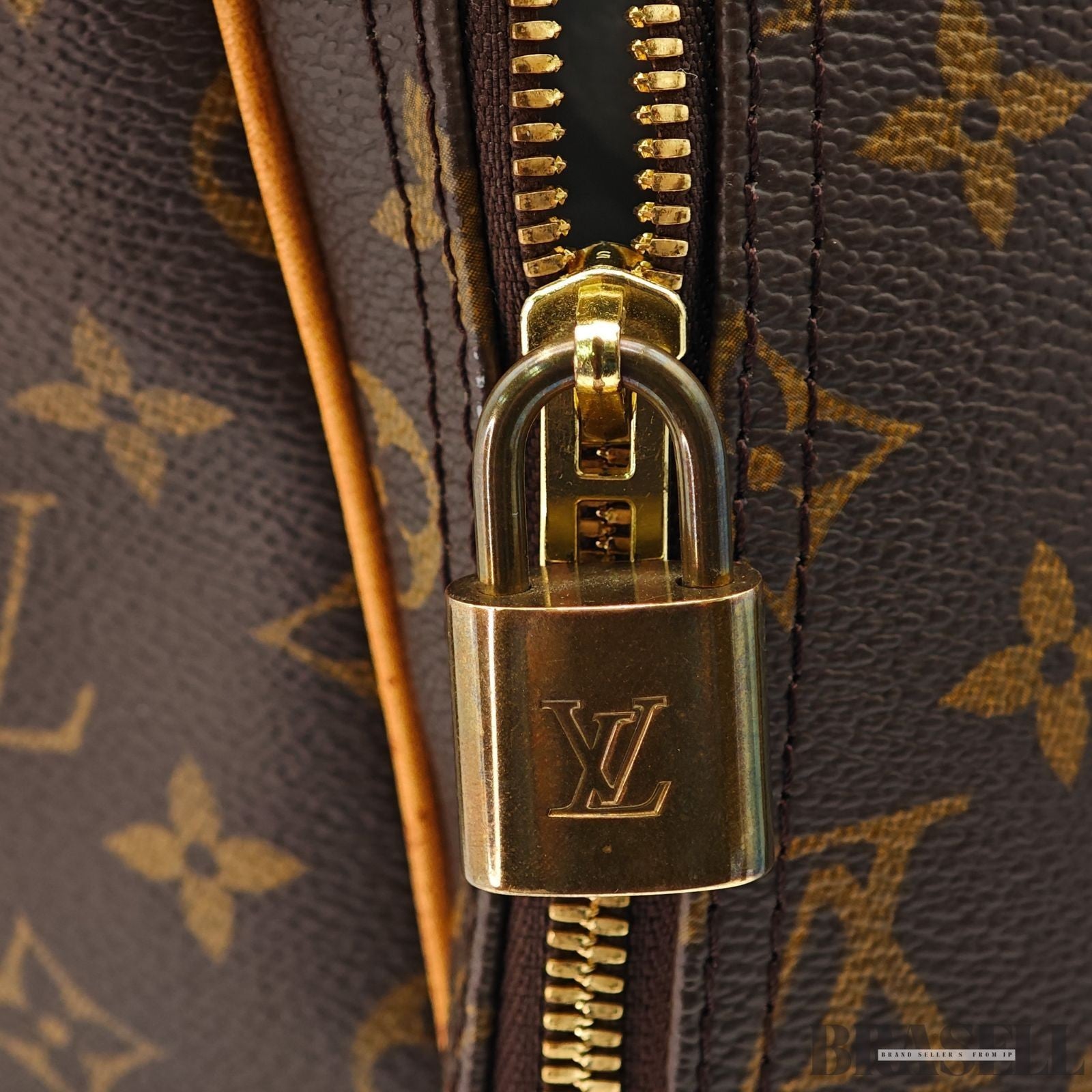 Louis Vuitton Alize 24 Heures Monogram M41399 2way Handbag Shoulder Bag Brown