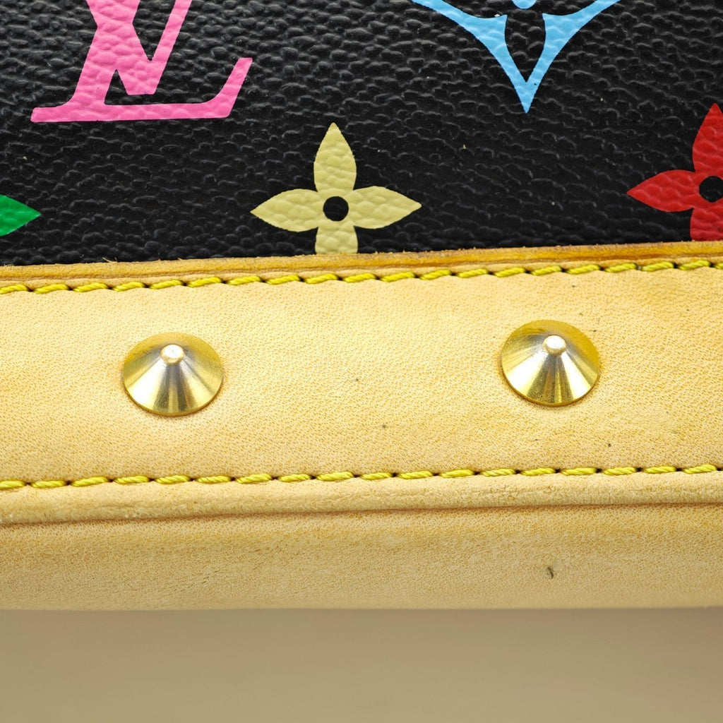 Louis Vuitton Monogram Multicolor Alma Handbag Noir M92646