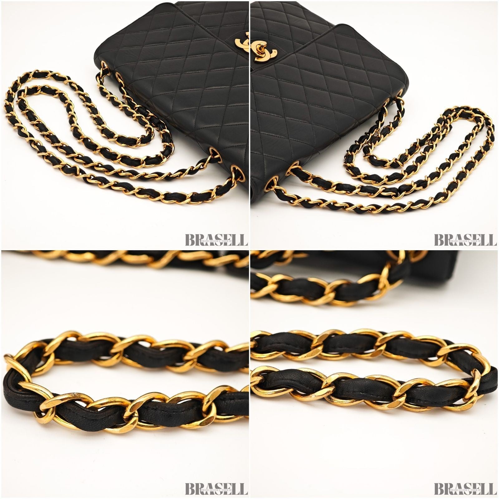 CHANEL Maxi Jumbo Matelasse 30 Shoulder Bag Chain Shoulder Bag Double Flap Black