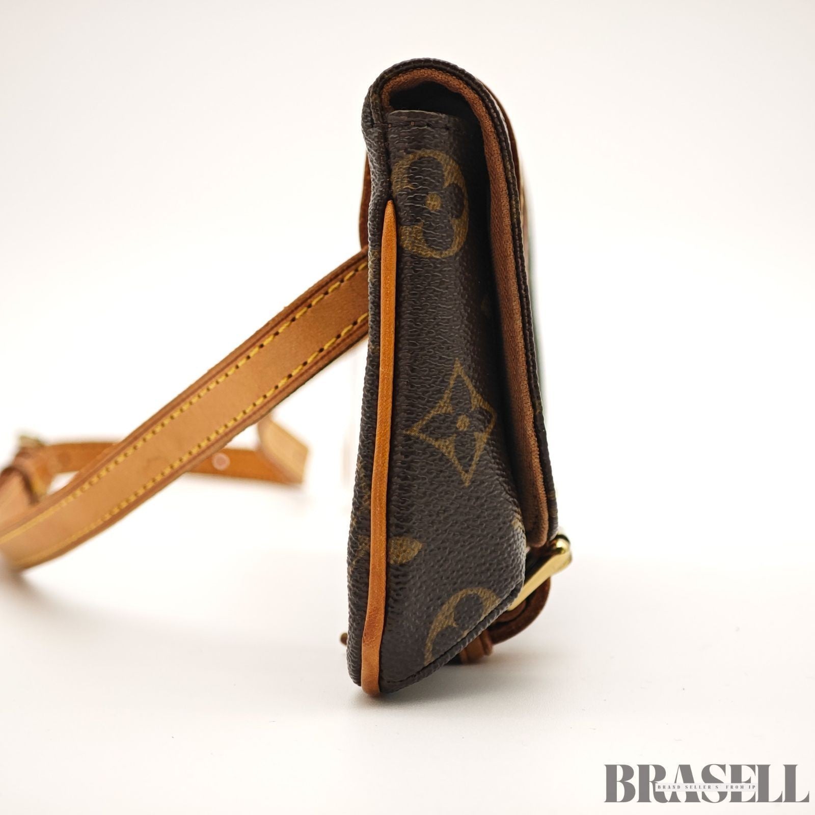 Louis Vuitton Marelle M51159 Monogram Brown Waist Pouch Shoulder Bag Small