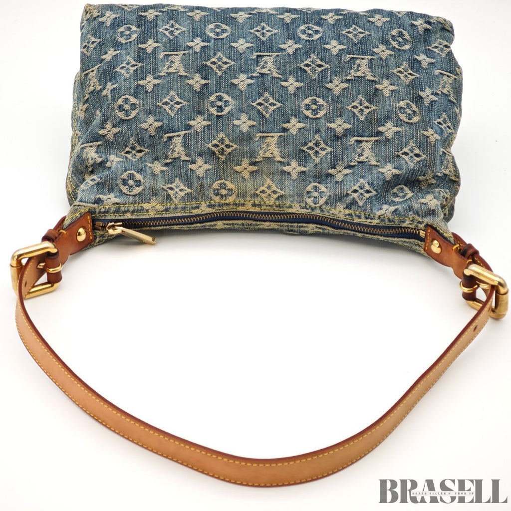 LOUIS VUITTON Buggy PM Shoulder Bag Monogram Denim Leather Blue M95049 France