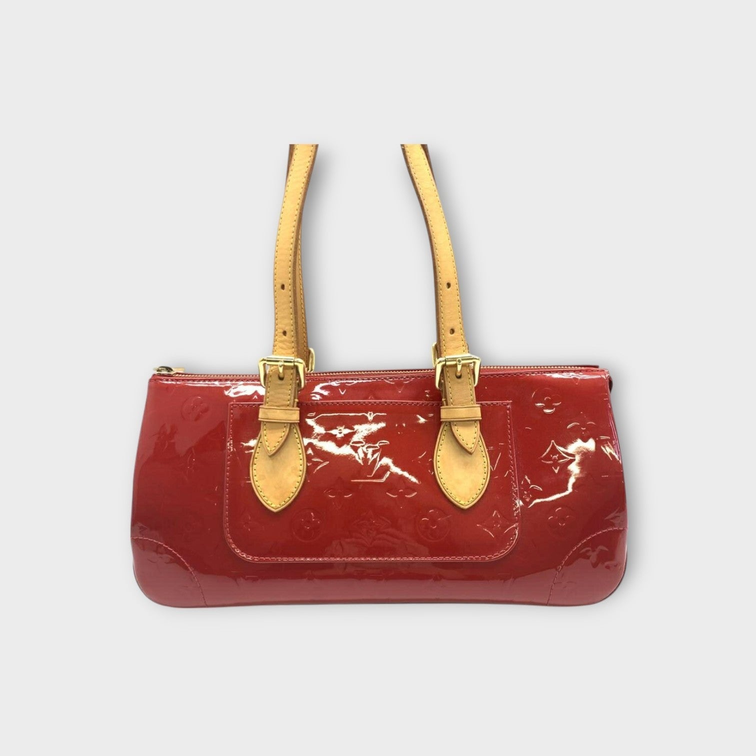 Louis Vuitton M93507 Rosewood Avenue Red Vernis Patent Leather Handbag【B】